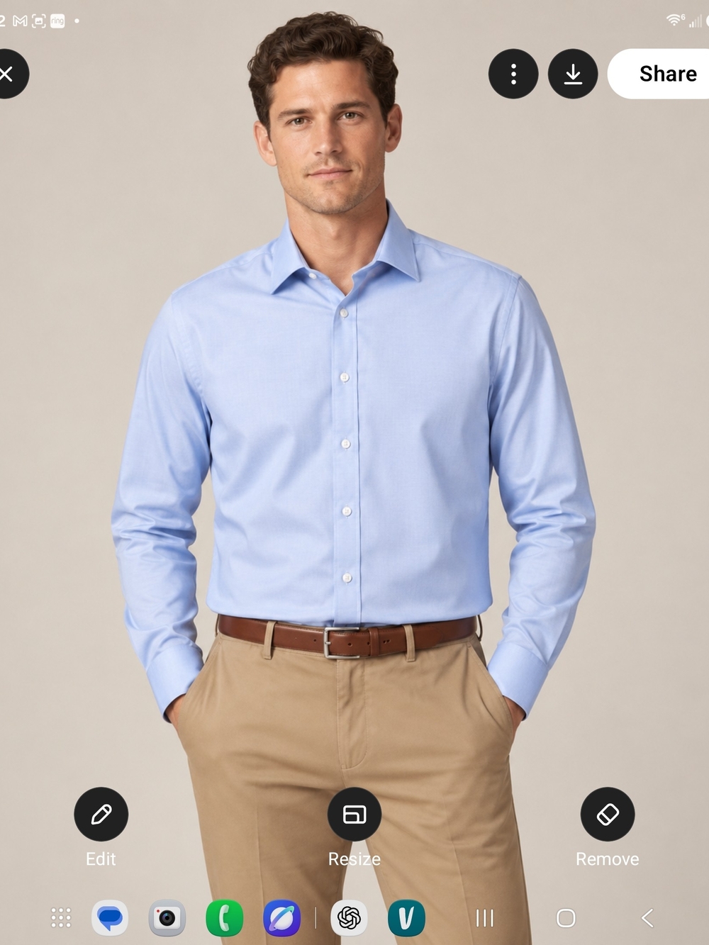 J. Crew Slim Fit Light Blue Dress Shirt